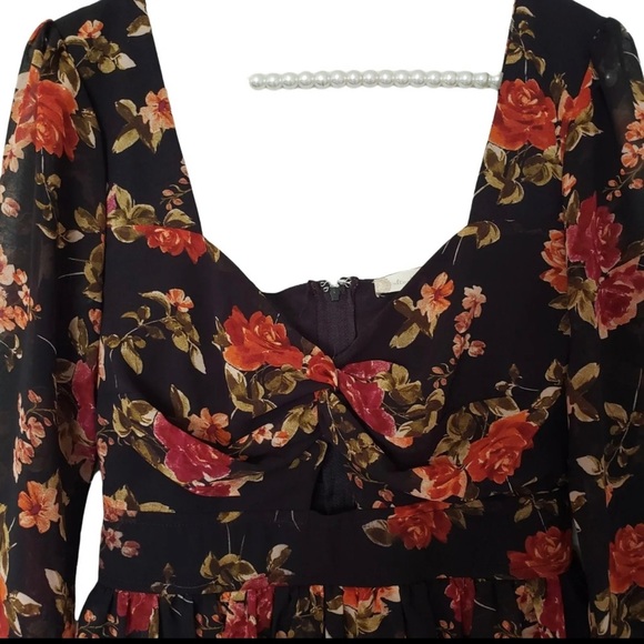 Kacia Dress from Alter'd State.
Medium. Black Floral. - Picture 5 of 7